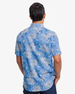 Lilly Pulitzer X Southern Tide Mens Linen Sportshirt