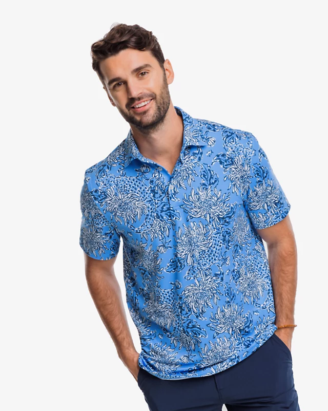 Lilly Pulitzer X Southern Tide Mens Ryder Polo 2 Lilly Pulitzer X Southern Tide Mens Ryder Polo - Image 2